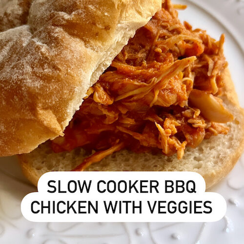 Slow Cooker BBQ Chicken with veggies